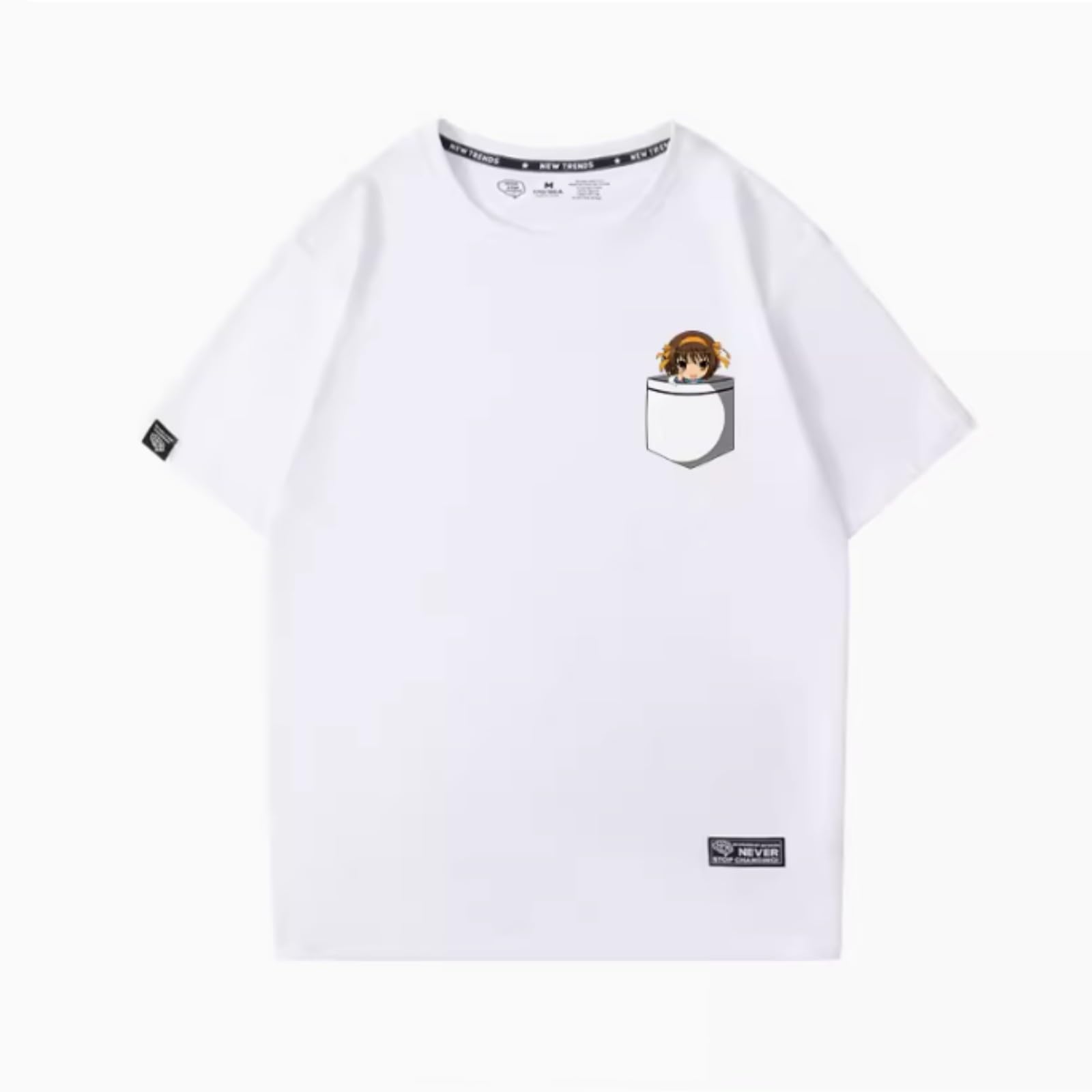 角川書店 - 涼宮ハルヒ　Tシャツ　半袖　ホワイト Amazon.co.jp: [HAOJEE]涼宮 ハルヒ 涼宮ハルヒの 憂鬱 ホワイト
